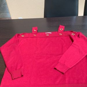 Cold shoulder sweater